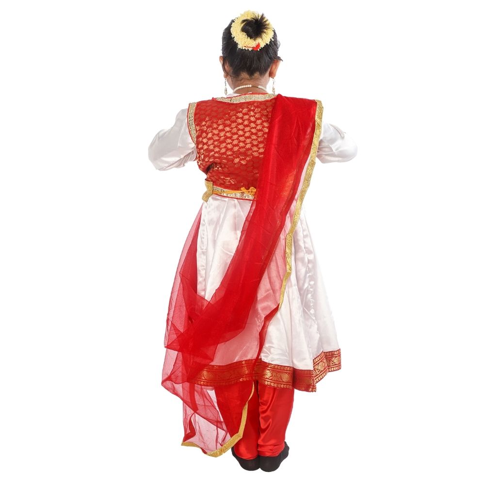 red kathak dress Kathak dress available on rent
